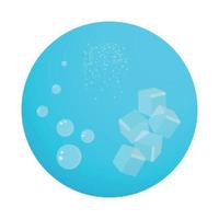 Vector illustrator of  Ice cubes