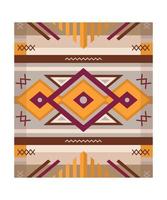 Carpet with Geometric Ornament vector