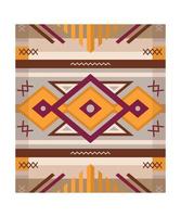 Carpet with Geometric Ornament vector