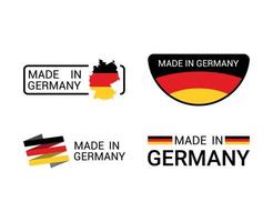 Labels of Made in Germany vector