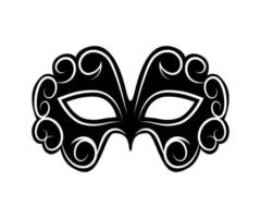 Black Carnival Mask vector