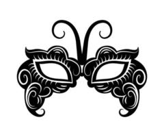 Black Carnival Mask vector