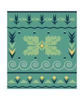 Carpet with Geometric Ornament vector