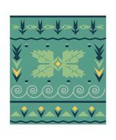 Carpet with Geometric Ornament vector