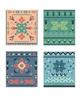 Carpets with Geometric Ornaments vector