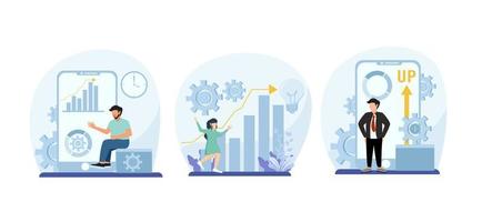 Flat Bundle Business Design Illustration vector