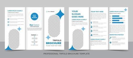 Trifold Brochure Design Template for Your Company, Corporate, Business, Advertising, Marketing, Agency, And Internet Business.