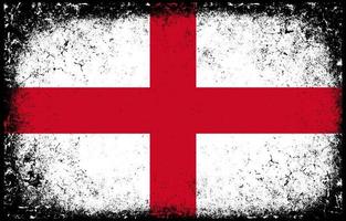 old dirty grunge vintage england national flag illustration vector