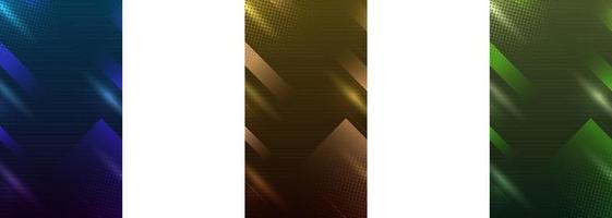 Set of abstract square background. Vector illustration