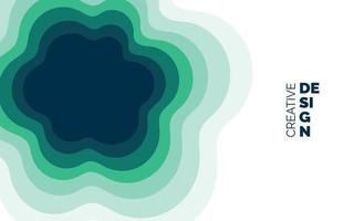 abstract Paper Cut Banner Template backgrounds. Paper cut shapes. Template for banner vector