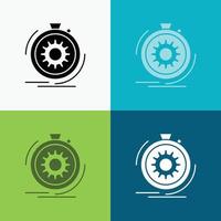 Action. fast. performance. process. speed Icon Over Various Background. glyph style design. designed for web and app. Eps 10 vector illustration