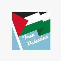 vector de ilustración de la bandera palestina, campaña de guardar y liberar palestina, perfecto para imprimir, afiche, etc.