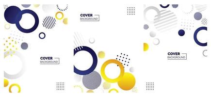 Modern abstract covers set. minimal covers design. Colorful geometric background. vector illustration.