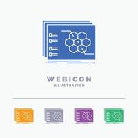 Game. strategic. strategy. tactic. tactical 5 Color Glyph Web Icon Template isolated on white. Vector illustration