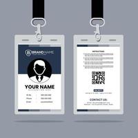 Clean and Simple ID Card Design Template vector