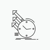 detection. inspection. of. regularities. research Line Icon. Vector isolated illustration