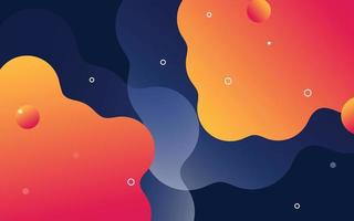 Banner with flowing liquid shapes. Set of abstract gradient modern elements. Template for the design of a logo. vector