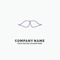 moustache. Hipster. movember. male. men Purple Business Logo Template. Place for Tagline vector