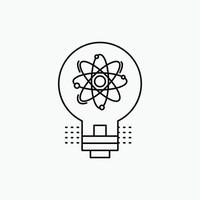 idea. innovation. light. solution. startup Line Icon. Vector isolated illustration