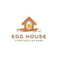 Egg house design - vector illustration, Egg house emblem design on a white background. suitable for you design need, logo, illustration, animation, etc