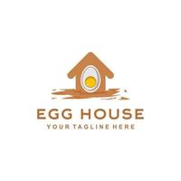 Egg house design - vector illustration, Egg house emblem design on a white background. suitable for you design need, logo, illustration, animation, etc