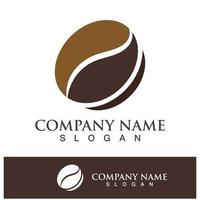 coffee bean icon drink logo images vector