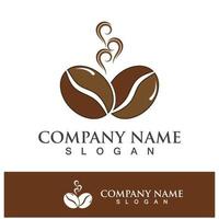 coffee bean icon drink logo images vector