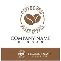 coffee bean icon drink logo images vector