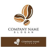 coffee bean icon drink logo images vector