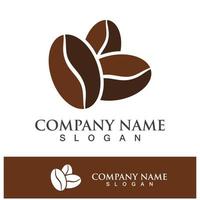 coffee bean icon drink logo images vector