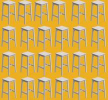 Stool sitting furniture vector icon sets, Bar stools vector. Vector cafe chair collection, silhouette cafe chairs.