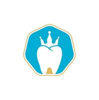 rey dental logo diseños concepto vector. símbolo del logotipo de salud dental. vector