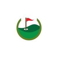 plantilla de logotipo de golf vector