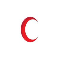 C Letter Alphabet vector