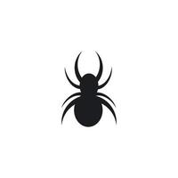 logo de ilustracion de araña vector