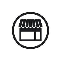 Store icon template vector