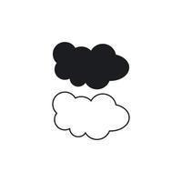 vector de logotipo de tecnología de nube
