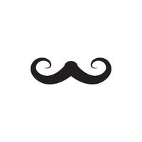 mustache icon template vector
