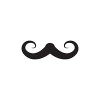 mustache icon template vector