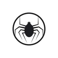 logo de ilustracion de araña vector