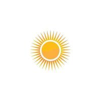 logotipo de ilustración de sol vector