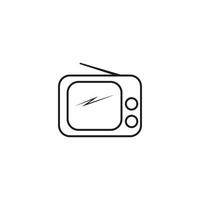 TV logo design vector