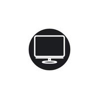 Monitor computer icon vector