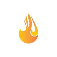 logo de llama de fuego vector