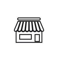 Store icon template vector