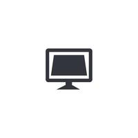 Monitor computer icon vector