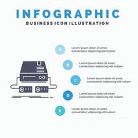 Console. game. gaming. pad. drive Infographics Template for Website and Presentation. GLyph Gray icon with Blue infographic style vector illustration.