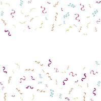 confetti concept design template holiday Happy Day. White Background Celebration Vector illustration.