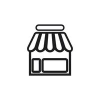 Store icon template vector