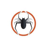 logo de ilustracion de araña vector